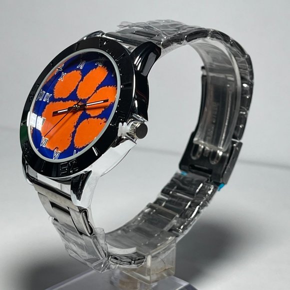 Clemson Tigers NCAA Stainless Steel Men's Watch NEW!! - Picture 3 of 9